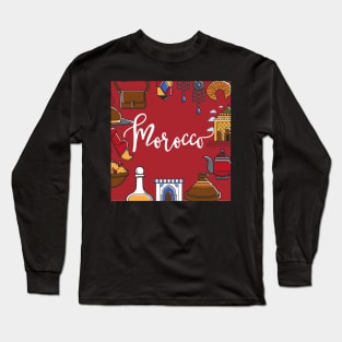 Morocco theme Long Sleeve T-Shirt